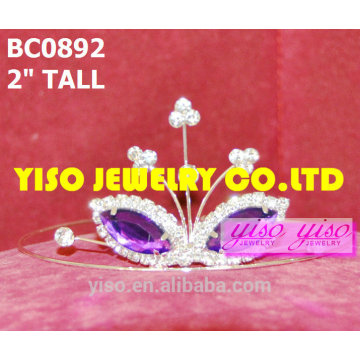 simple design crystal tiaras